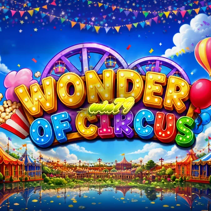 Giao diện trò chơi Wonder of Circus với các biểu tượng rực rỡ